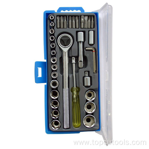 36PCS Socket Set with 3/8" Ratchet Handle